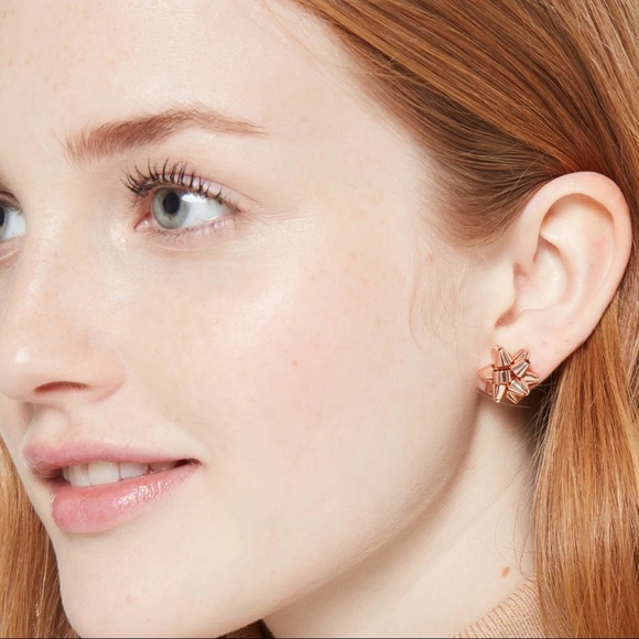 kate spade bow earrings - Picture 3 of 5